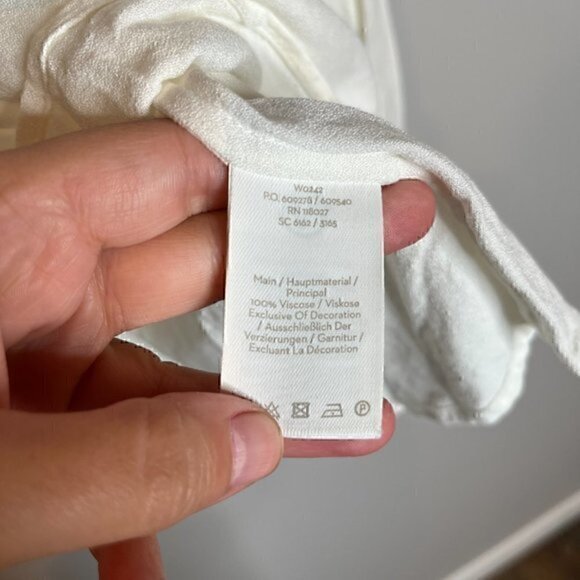 Boden Ivory Star Embroidery Polly Tassel Blouse - Picture 5 of 6